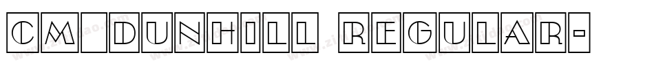 CM_Dunhill Regular字体转换